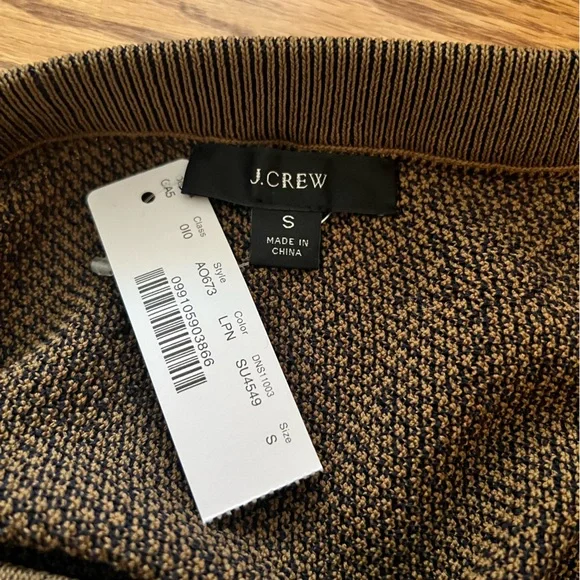 NWT J.Crew Fringe Detail Knit Sweater Wrap Midi Skirt - Picture 3 of 4